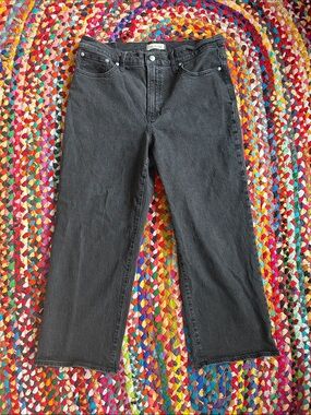 Madewell The Perfect Vintage Wide-Leg Jean Black